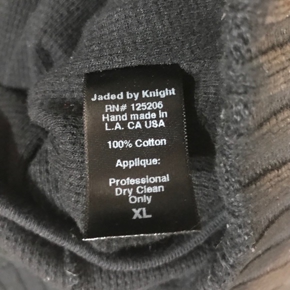 Jaded By Knight Swarovski Embroidered Lost Angels Hoodie Jacket XL - Picture 10 of 11